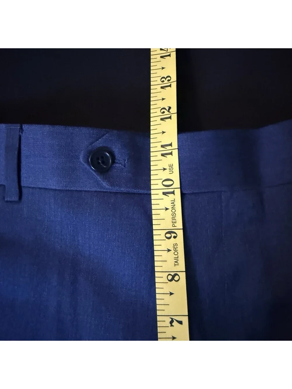 Brooks Brothers Mens Classic Fit Wool Blend Pants 36x30 Navy Stretch